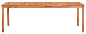 Tömör akácfa kerti asztal 215 x 90 x 74 cm