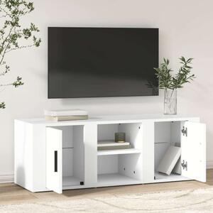 Fehér szerelt fa tv-szekrény 100x31,5x35 cm