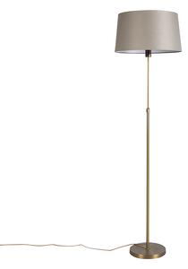 Állólámpa bronz vászon árnyalatú taupe 45 cm állítható - Parte