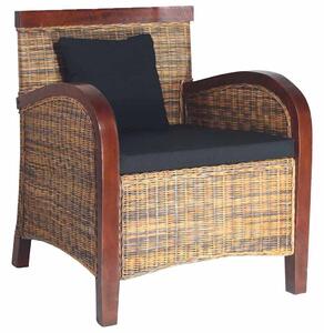Kézzel font rattan karosszék