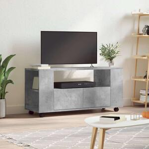 VidaXL betonszürke szerelt fa TV-szekrény 102x34,5x43 cm