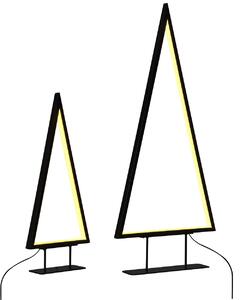 Karácsonyi dekoráció LED LOPPI 47/69 cm Karácsonyfa Fekete