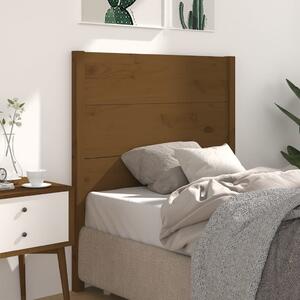 VidaXL mézbarna tömör fenyőfa fejtámla 81 x 4 x 100 cm