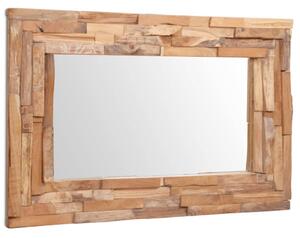 VidaXL dekoratív és téglalap-alakú tükör tíkfából 90 x 60 cm
