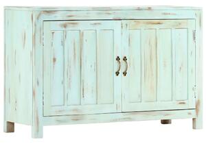Világoskék tömör mangófa tálalószekrény 110 x 35 x 70 cm