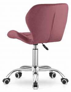 AVOLA VELVET sötét rózsaszín irodai szék