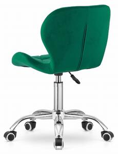 AVOLA VELVET zöld irodai szék