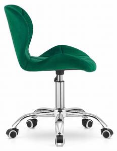AVOLA VELVET zöld irodai szék