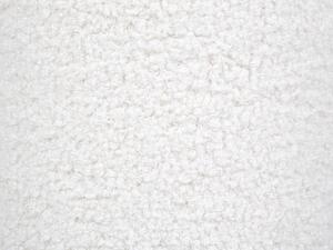 Fehér buklépuff ⌀ 40 cm CARRINGTON