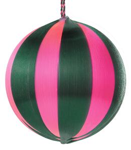 HANG ON karácsonyfadísz Ø8cm, zöld/pink