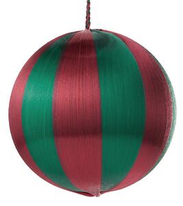 HANG ON karácsonyfadísz Ø8cm, zöld/piros