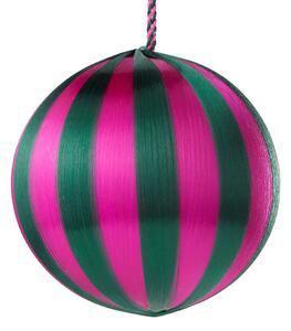 HANG ON karácsonyfadísz Ø8cm, zöld/pink