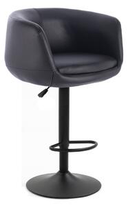 HC333W Fekete modern szék fekete lábbal