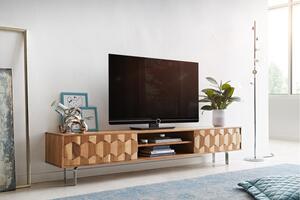 FEVON prémium akác TV-szekrény - 200/240cm - natúr