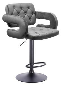 HR8403W Grafit modern velúr szék