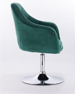 HR831 Sötétzöld Modern Velúr Szék
