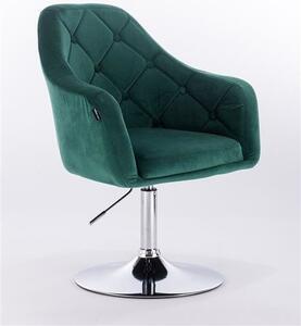 HR831 Sötétzöld Modern Velúr Szék