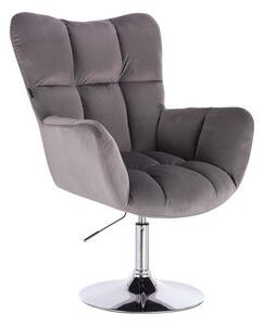 HR650N Grafit modern velúr szék