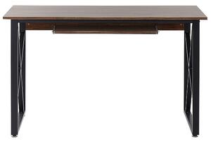 Sötét Fa Színű Íróasztal 120 x 60 cm DARBY