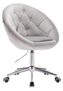 HR8516K Acél modern velúr szék