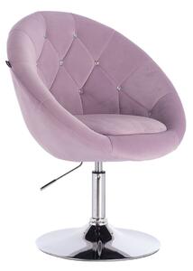 HR8516CN Halványlila modern velúr szék