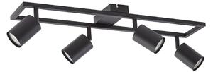 Mennyezeti Lámpa Lindby, Bravius, dimmable, Fekete, Nappali, Fém