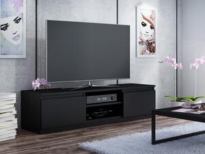 AMI bútorok TV állvány MALTA 120 széles fekete