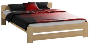 Emelt masszív ágy ágyráccsal 140x200 cm Fenyő