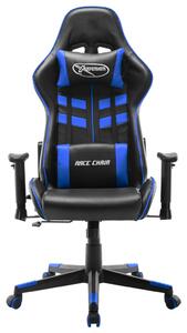 VidaXL fekete és kék műbőr gamer szék