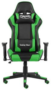 VidaXL zöld PVC forgó gamer szék
