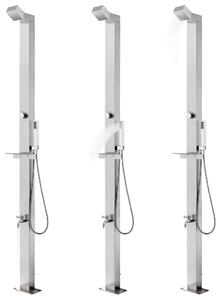VidaXL rozsdamentes acél kerti zuhany 220 cm