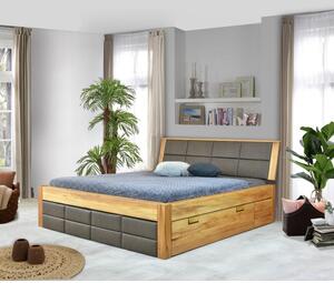 Rakodóteres fa ágy bükk 180 x 200