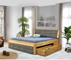 Rakodóteres fa ágy bükk 180 x 200