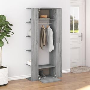 VidaXL szürke sonoma színű szerelt fa előszobaszekrény 97,5x37x99 cm