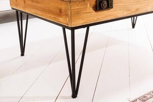 Design dohányzóasztal Eisley I 100 cm fenyő