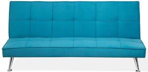 Kárpitozott kék kanapéágy HASLE