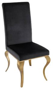 Design szék Rococo fekete / arany