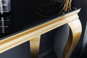 Design konzol Rococo 140 cm fekete / arany