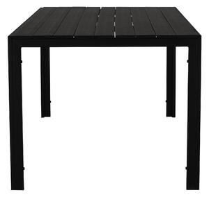 KONDELA Kerti asztal, 150 cm, fekete, ABELO