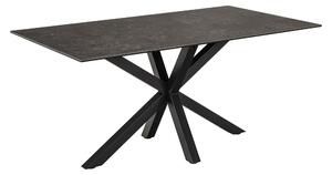 Asztal Norsica 446, 76x90cm, Fekete