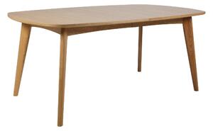 Asztal Norsica Elmdome 104, 76x102cm, Világosbarna, Tölgy