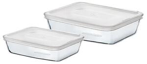 Pyrex 2 üvegedényből álló készlet, 1,5 l + 2,6 l