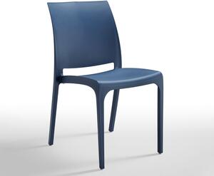 VOLGA 54x46x80 cm műanyag szék, miami kék (25 db)