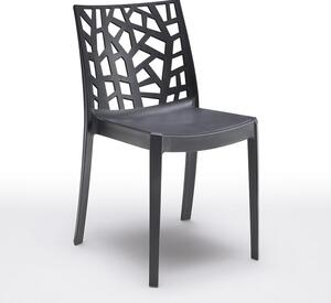 MATRIX fekete műanyag szék (23 db)
