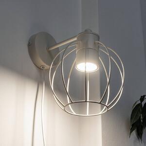 STARLIGHT fali lámpa, krémfehér 1 lámpa Ø 18 cm fém dugó
