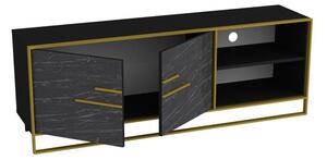Polka arany-fekete tv állvány 160 x 56 x 38 cm