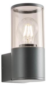 Redo Fred szürke-átlátszó kültéri fali lámpa (RED-90115) E27 1 izzós IP54