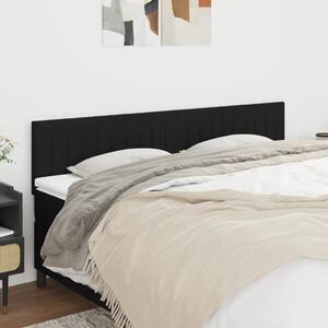 VidaXL 2 db fekete szövet fejtámla 80 x 5 x 78/88 cm
