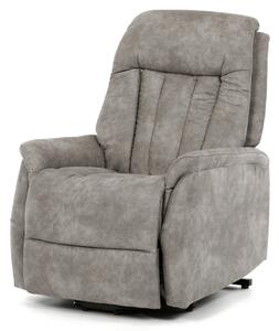Elektromos relax fotel állítható háttámlával szürke vintage szövet TV-Q8575 GREY3
