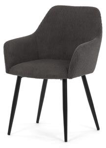 Étkezőszék szürke kordbársony kárpittal – DCH-V4009 GREY6
